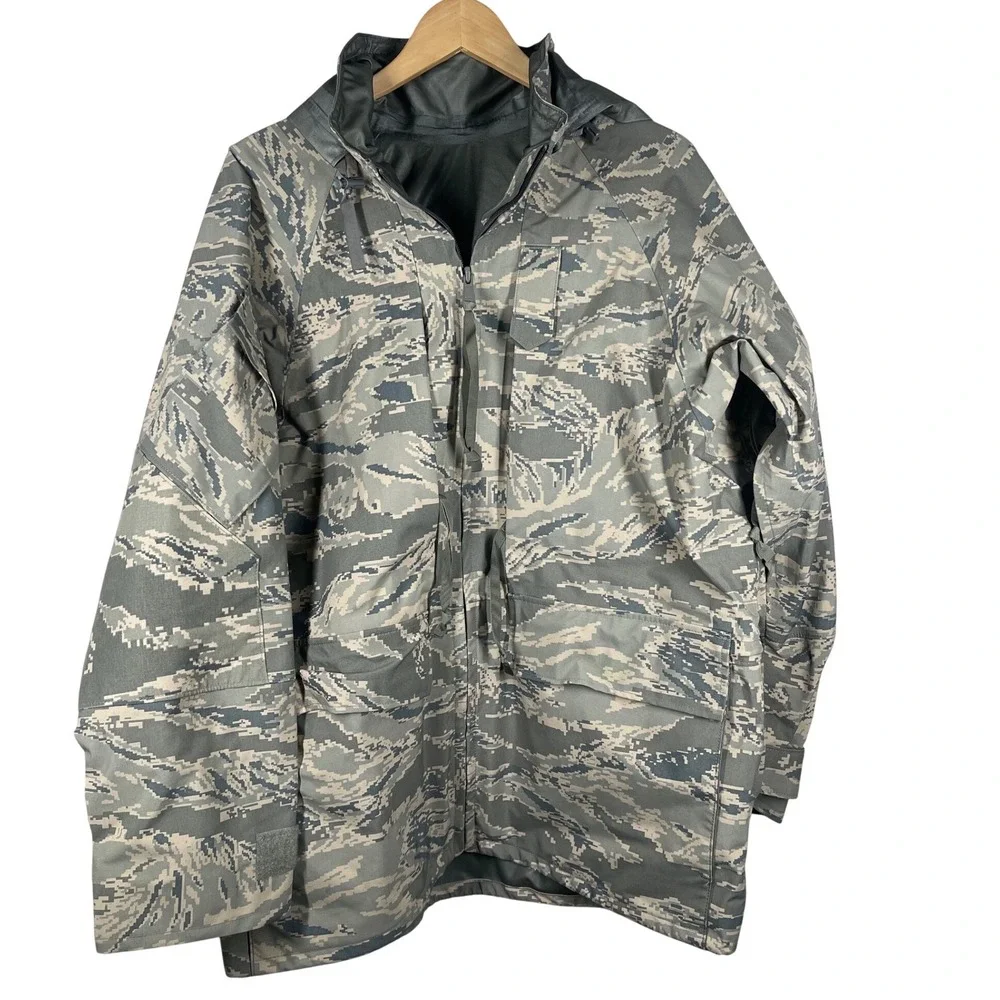 Military All Purpose Parka Digital Tiger Stripe Camo Mens Medium